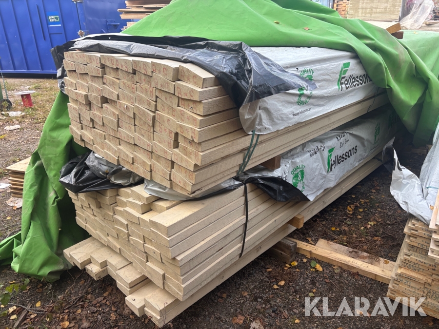 Reglar 35-50x125mm grundmålade 
