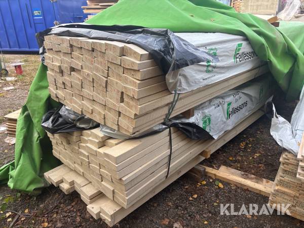 Reglar 35-50x125mm grundmålade 