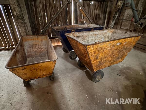 Byggvagnar/slodor 3st