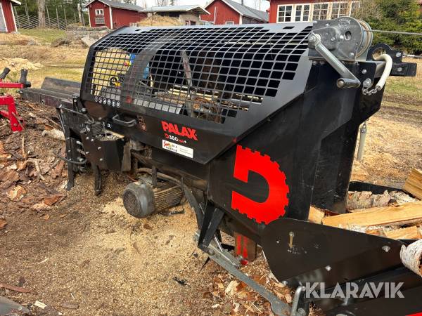 Vedmaskin Palax D360 med matningsbord