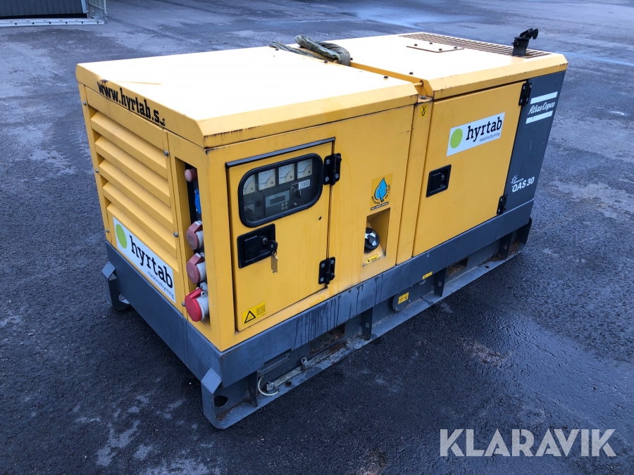 Elverk 30 kVA Atlas Copco QAS 30
