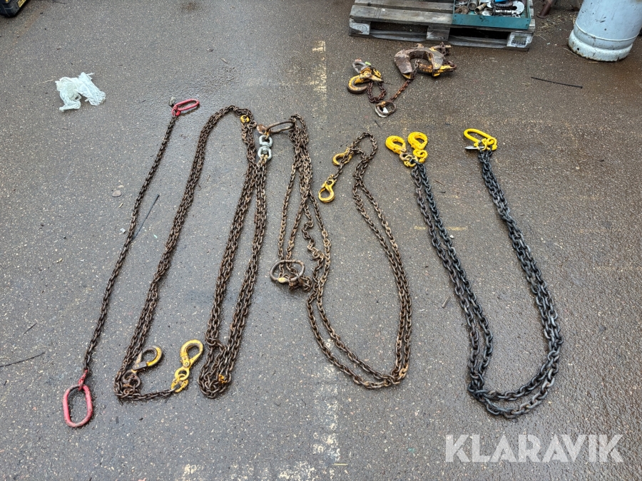 Lyftkättingar 4st & tillbehör