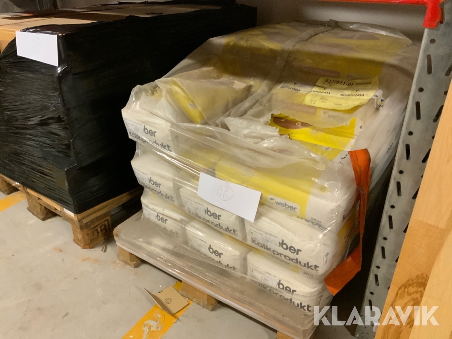 Kalkmurbruk färgat hydrauliskt Weber M0,5 2st pall