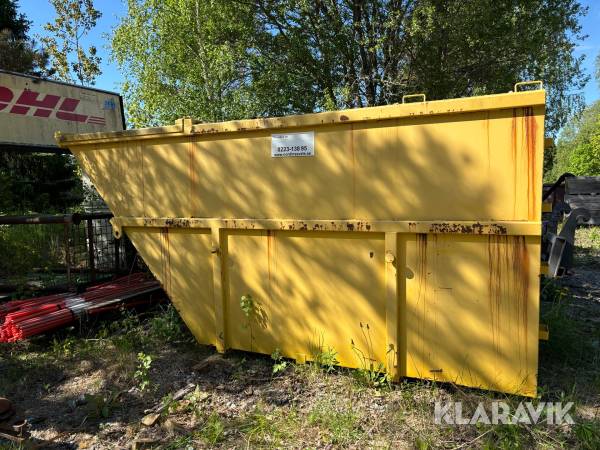 Container förberedd för borrkax 10 kubik