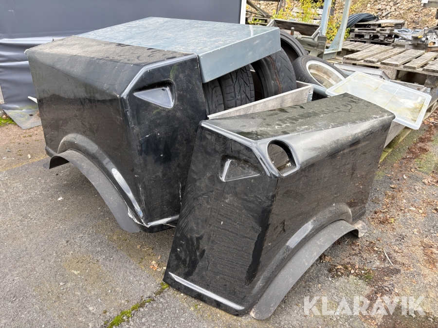Huv och 2st skärmar för Redskapsbärare 