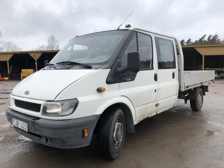 Lätt Lastbil med flak Ford Transit 330 2,3