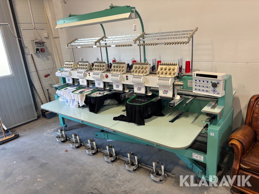 Brodyrmaskin TAJIMA TMFXII-C906-S - 6 huvuds