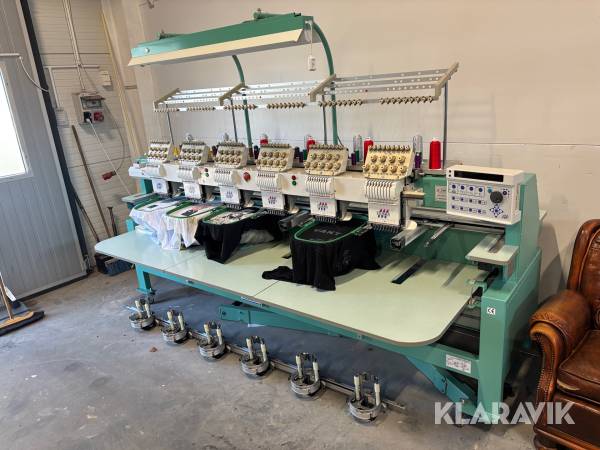 Brodyrmaskin TAJIMA TMFXII-C906-S - 6 huvuds