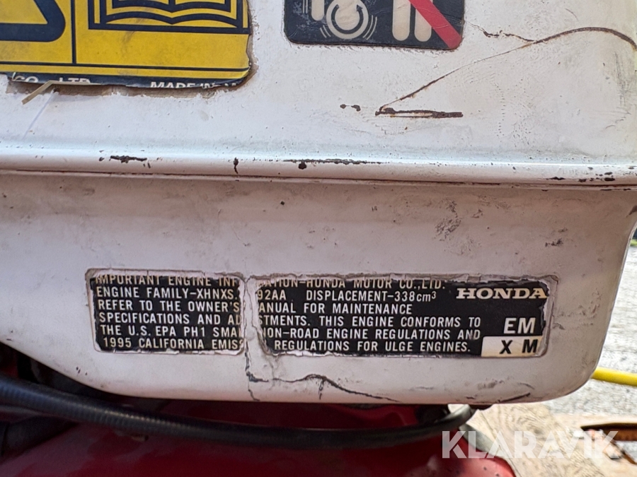 Motordriven högtryckstvätt Honda med IBC tank