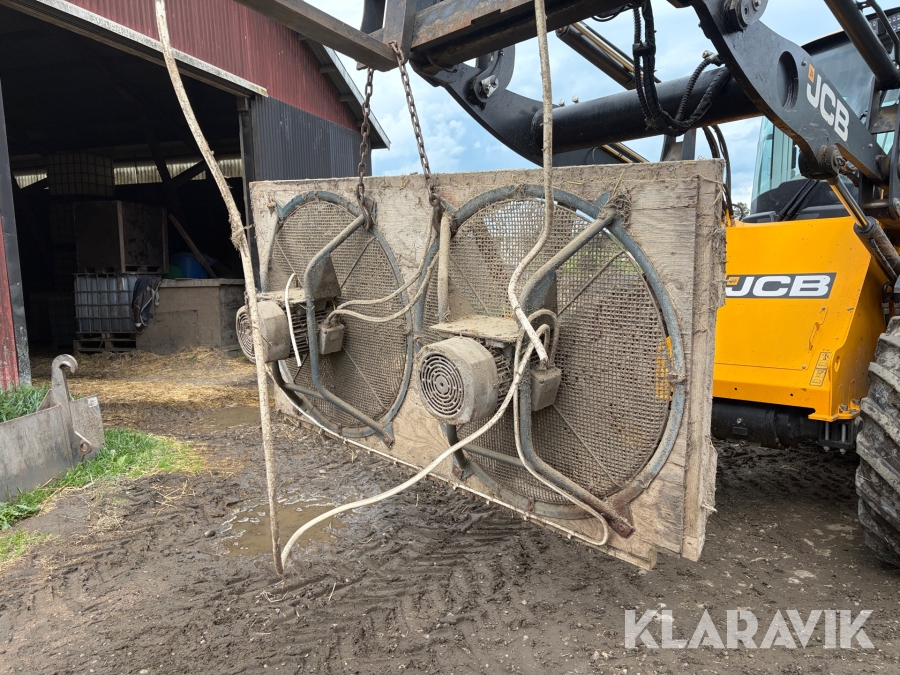 Spannmålsfläktar 2x 7,5 kW