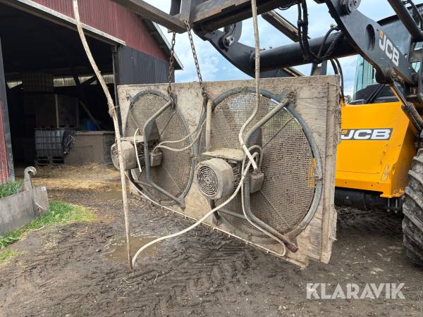 Spannmålsfläktar 2x 7,5 kW