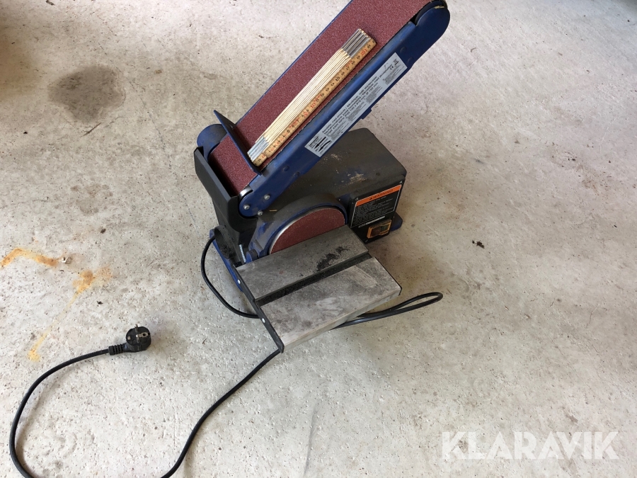 Bandslip med skivputs  Biltema 17-034 