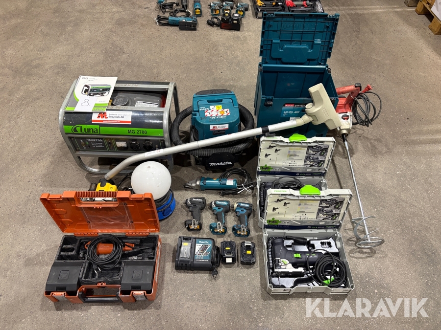 El och batterimaskiner elverk