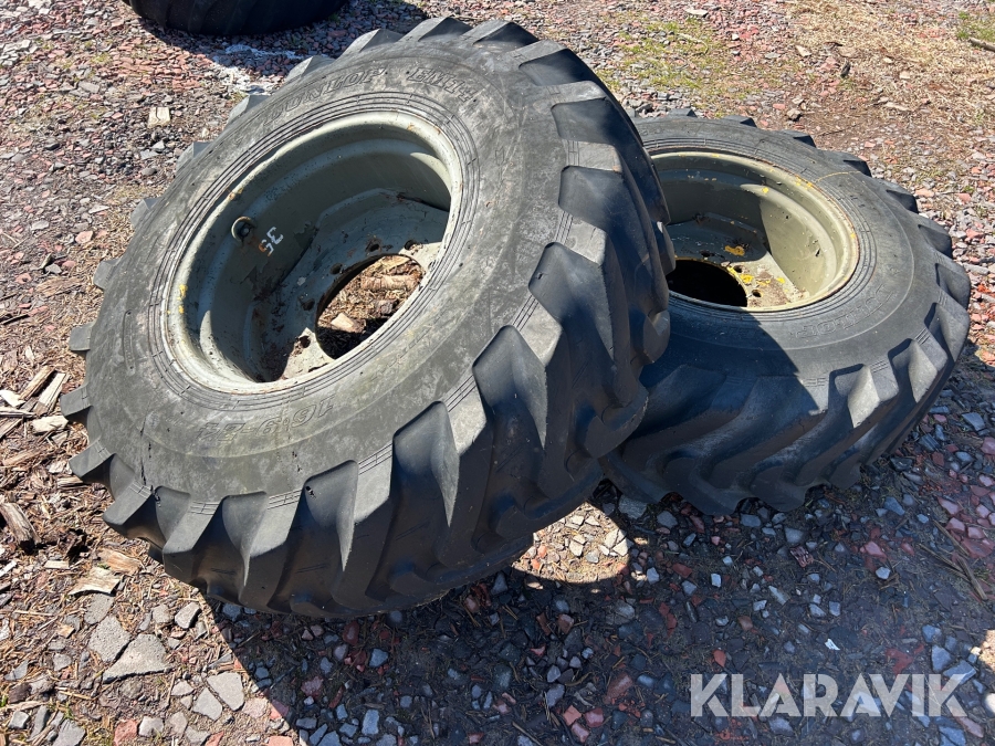 Entreprenaddäck på fälg Dunlop EM14 16,9-24 2st