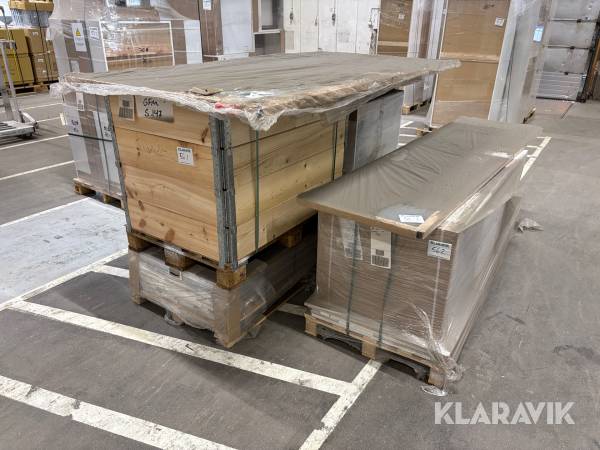 Blandad pall, bänkskiva, passbitar m.m. Marbodal 4st kolli