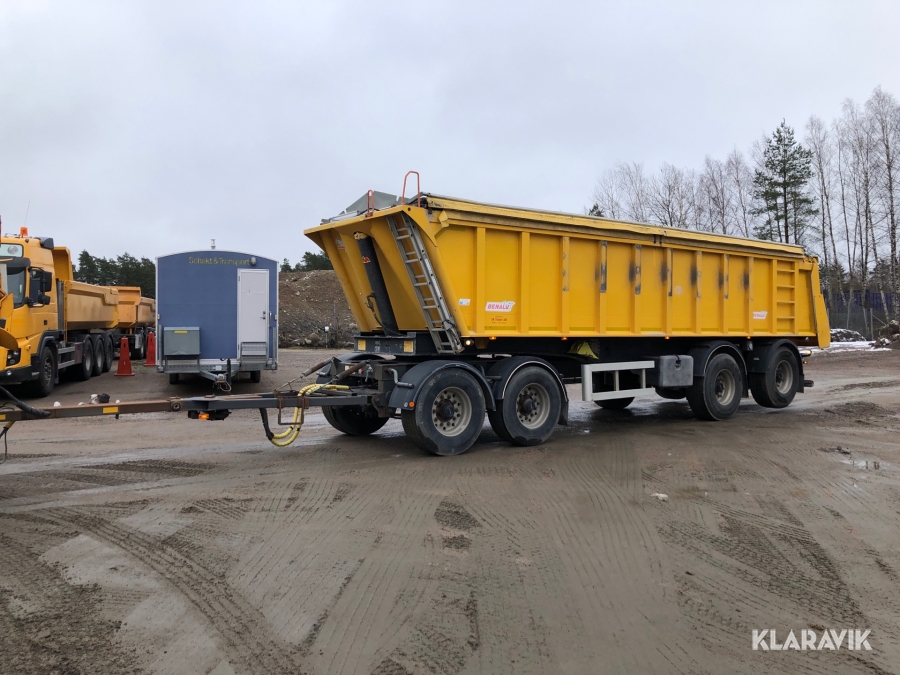 Släp Benalu TP87 4-axlad med tippflak + täckning 