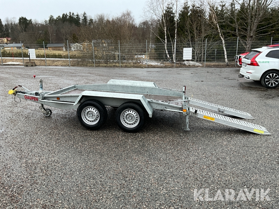 Maskinsläp Gaupen 2500 med aluminiumramper