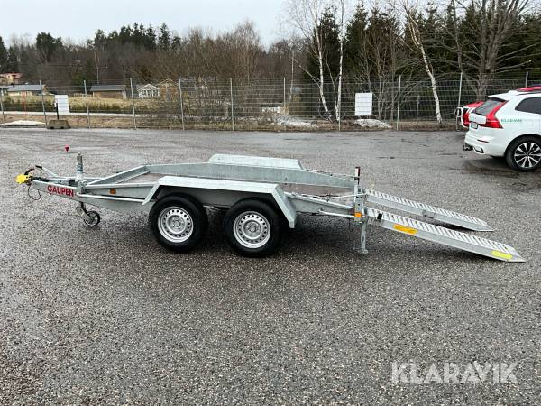 Maskinsläp Gaupen 2500 med aluminiumramper