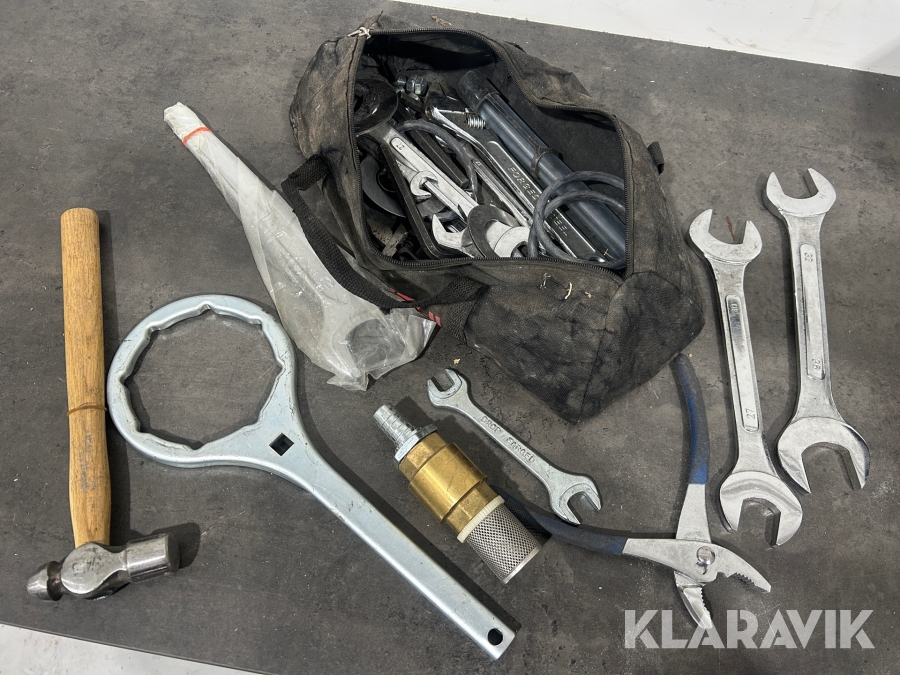 Verktygssats till grävmaskin