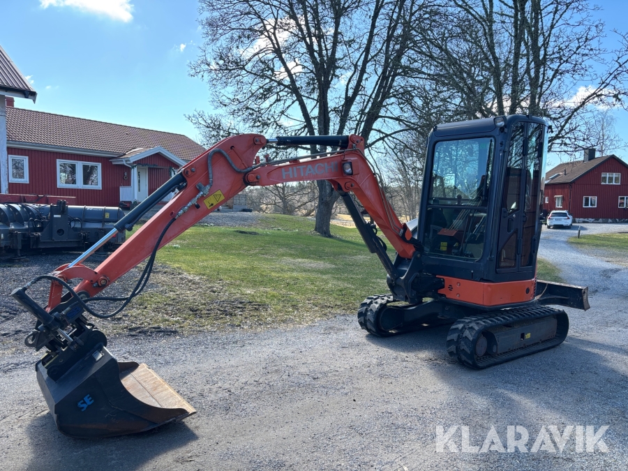 Grävmaskin Hitachi ZX29U-3 CLR med redskap