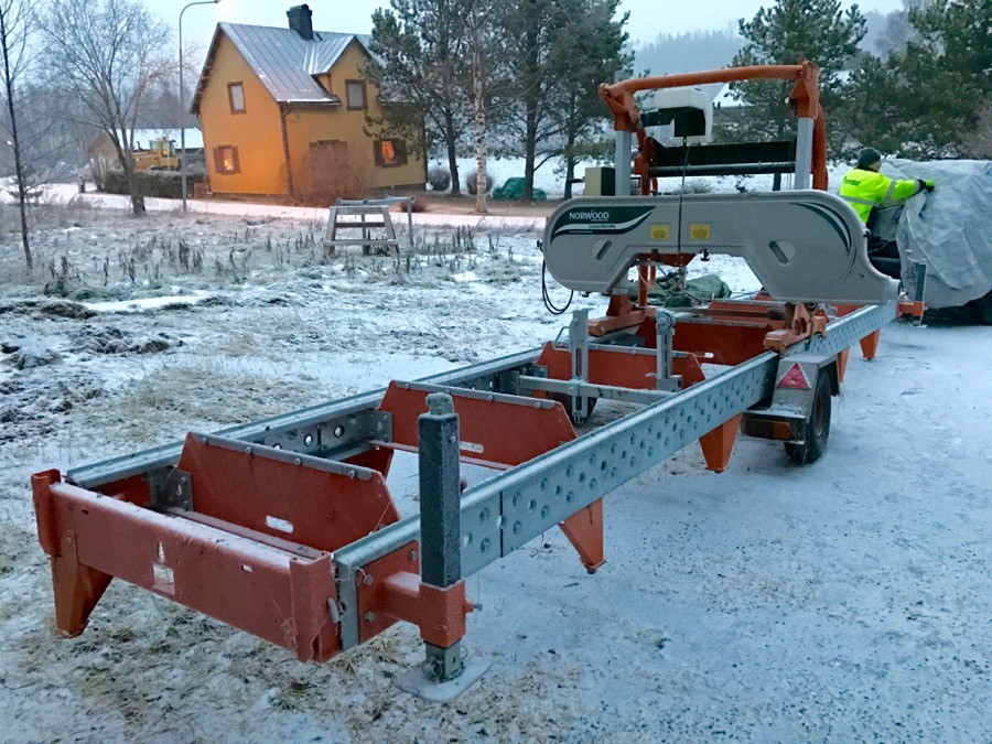 Bandsågverk, mobilt