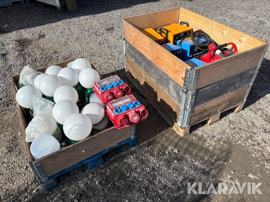 Värmefläktar 6st och belysning El-Björn 9kW