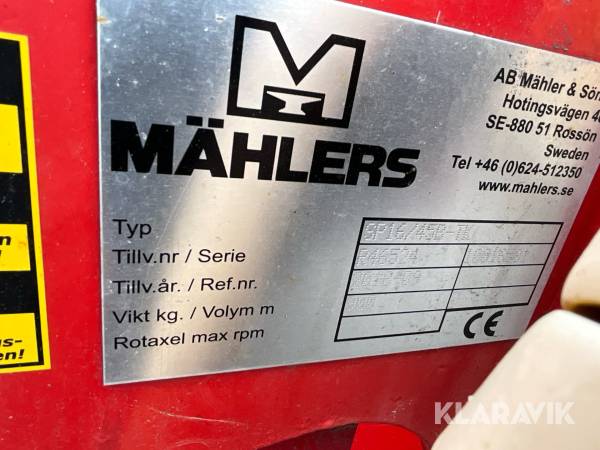 Plog Mählers SP16/45B-TK, Haninge, Klaravik auktioner