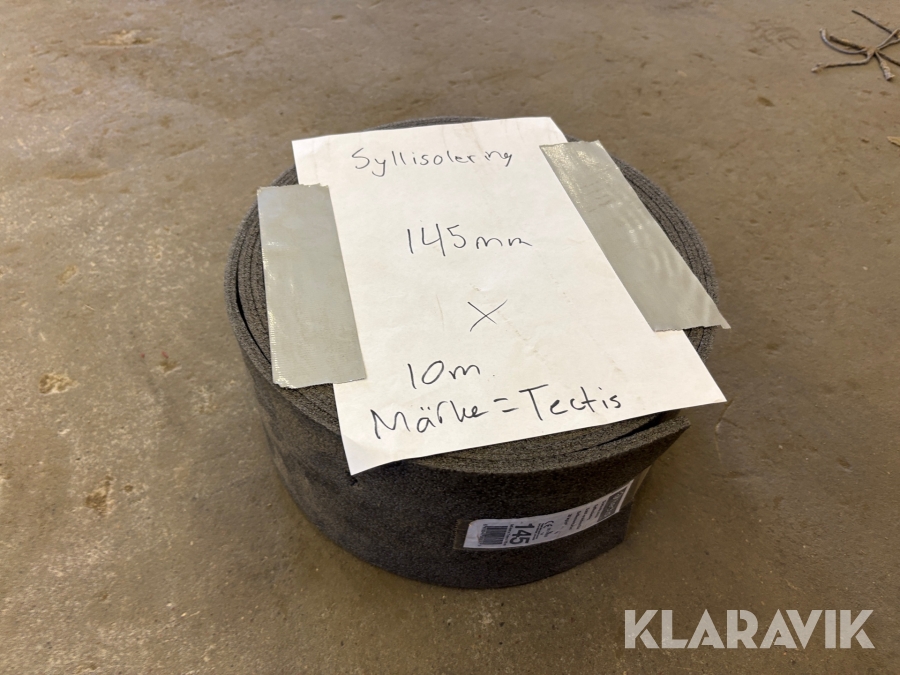 Syllisolering Tectis 145mmX10m