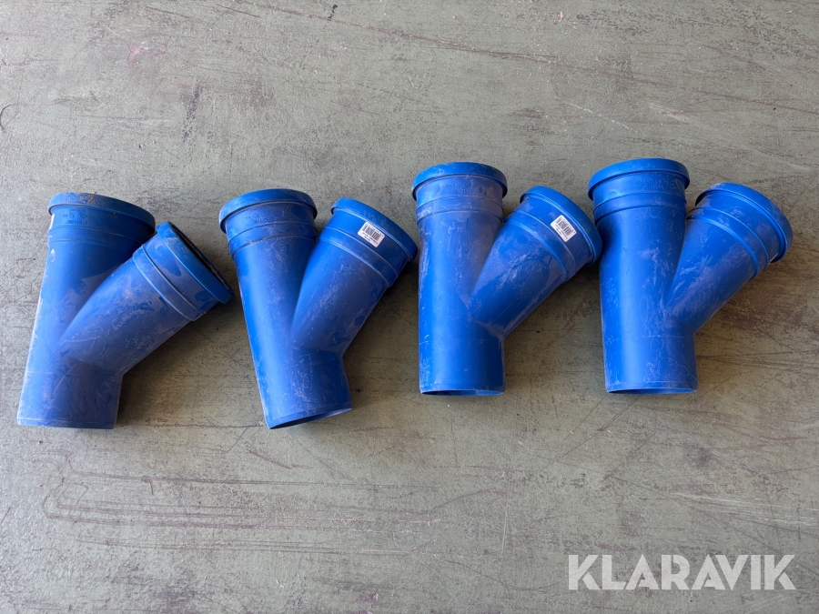 Ljuddämpande avloppsrör 110x110 45 grader 4st