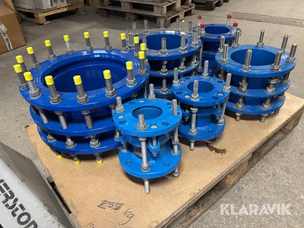 Montageboxar blandade fabrikat med galvade bultar 6 st