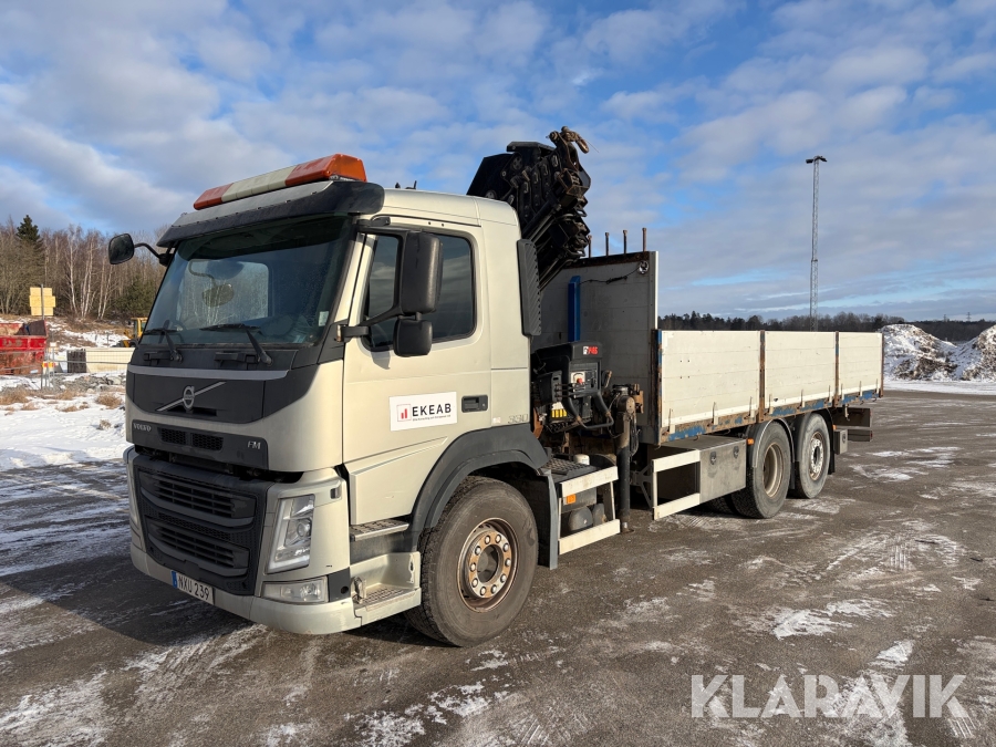 Kranbil Volvo FM 6x2 Euro 6 med Hiab 211EP HiPro