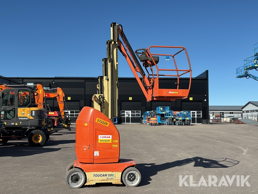 Pelarlift JLG Toucan 10E med Jib, batteri