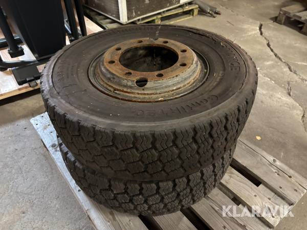 Truckdäck Continental Conti RT20 8.25R15 på fälg 2st