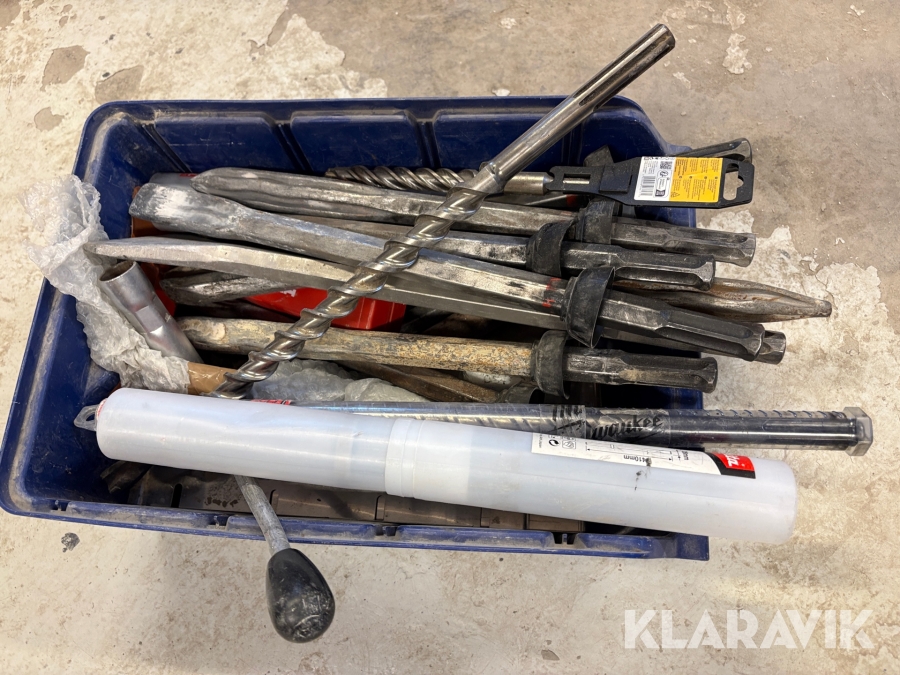 Parti bilningsmejslar i olika storlekar