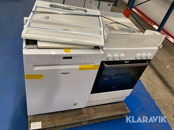 Diskmaskin, fläkt, spis Electrolux, Whirlpool