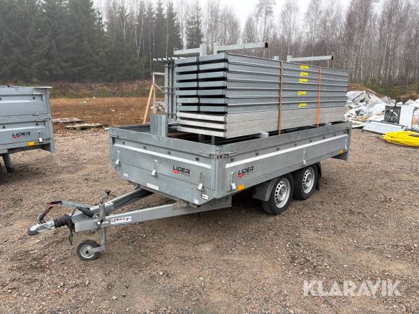 Byggställning Nova-tech Ram 2 stål ca60m2  15x4/9x6 med släp