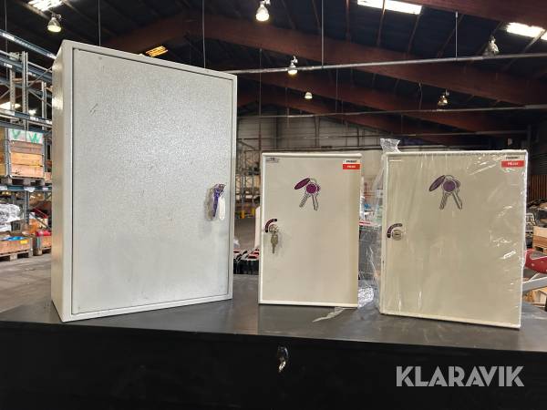 Nyckelskåp Metalkas 3 st