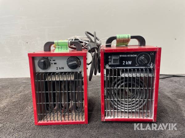 Varmluftsfläktar Anslut, Byggström 2kW