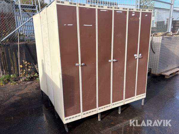 Klädskåp 3 st