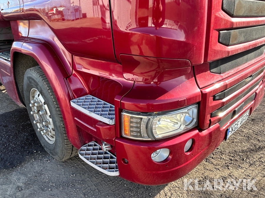 Flisbil Scania 490, Bjuv, Klaravik auktioner