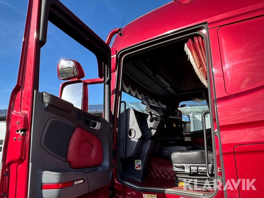 Flisbil Scania 490, Bjuv, Klaravik auktioner