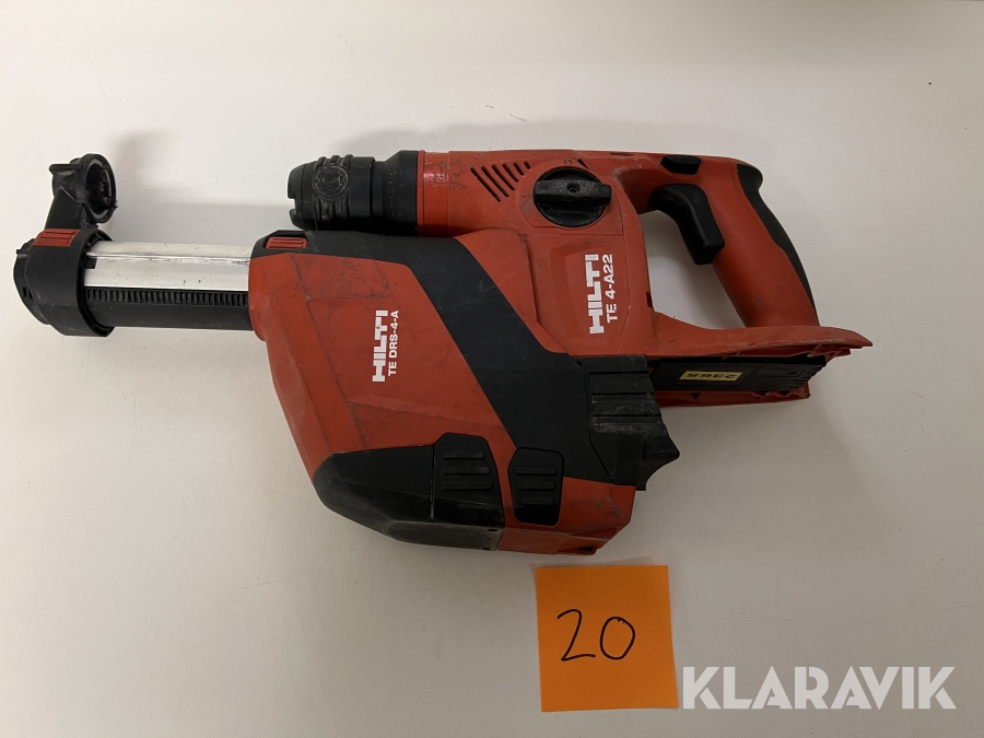 Slagborrmaskin + Dammsugartillsats Hilti TE 4-A22,TE DRS-4-A