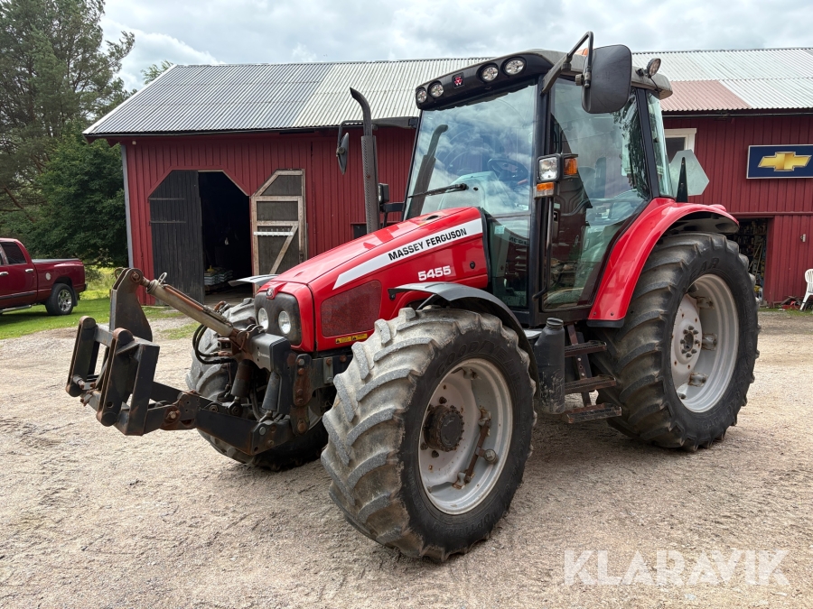 Traktor Massey Ferguson 5455 4WD frontlyft med vändbar stol