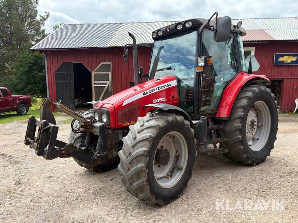 Traktor Massey Ferguson 5455 4WD frontlyft med vändbar stol