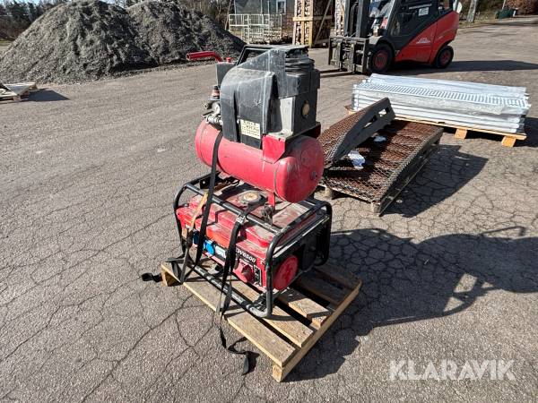 Elverk Power Haus KW6500 med tryckluftstank