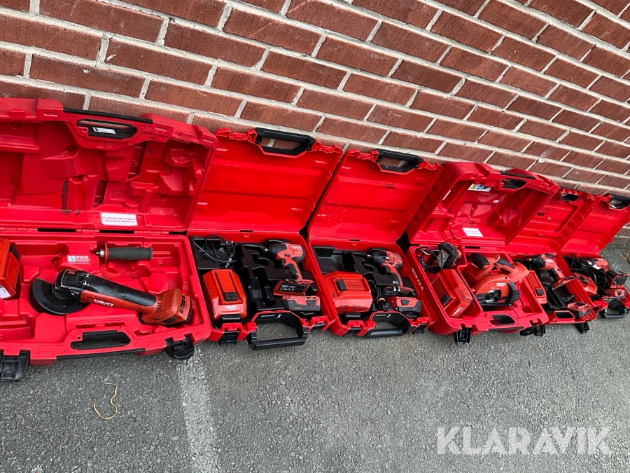 Mutterdragare, cirkelsåg, Borrskruvdragare, vinkelslip Hilti