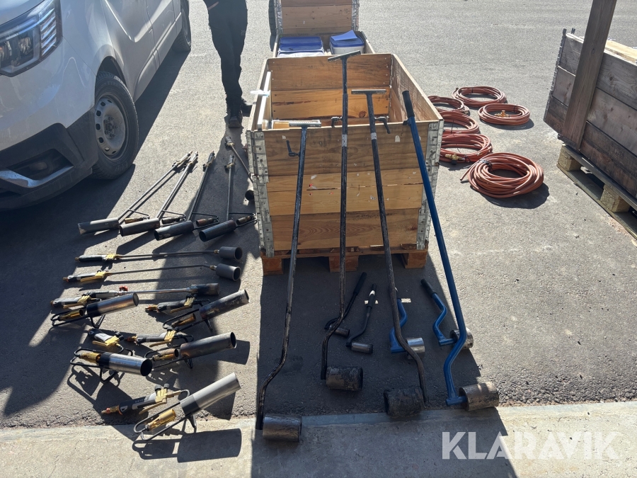 Gasolbrännare komplett med slang