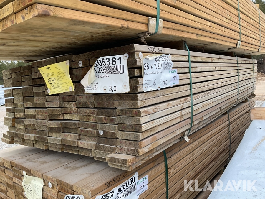 Trall G4-2 28x120 / 1,452m3 Impregnerat