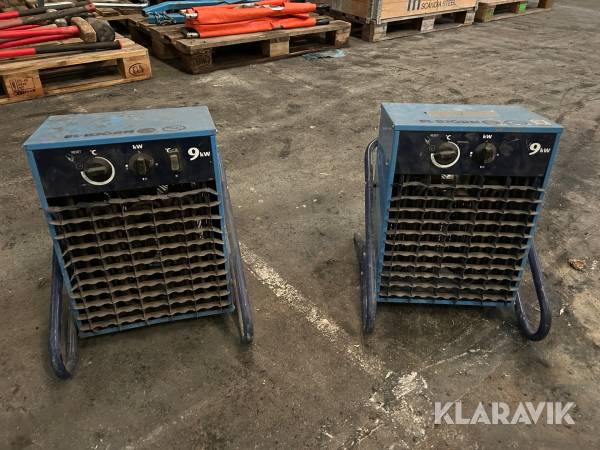 Värmefläktar El-Björn VF 9 kW 2 st