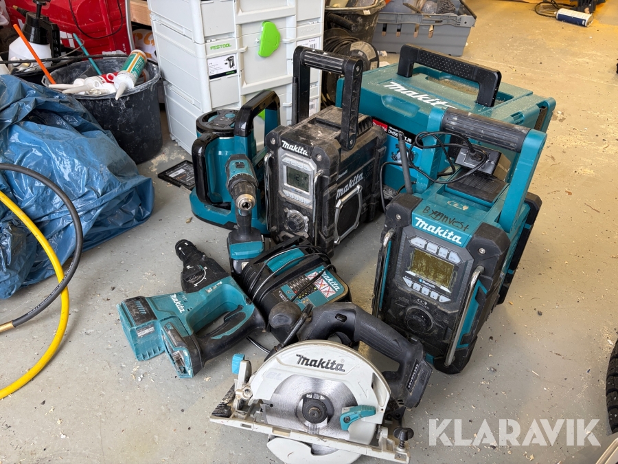 Parti byggmaskiner 9st